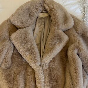 Blank NYC Plush Teddy Jacket in Cream